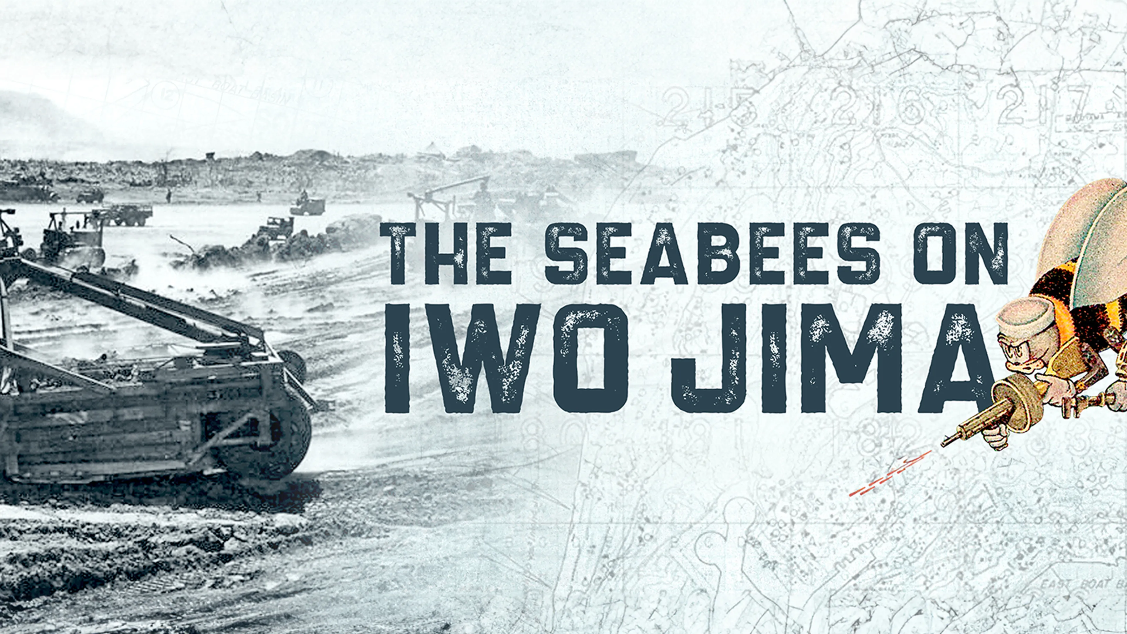The Seabees on Iwo Jima poster